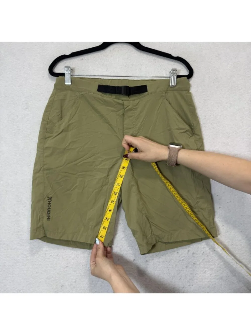 Houdini Shorts Mens Small Green Lightweight Quick Dry Hiking Stretch 10 Inch
